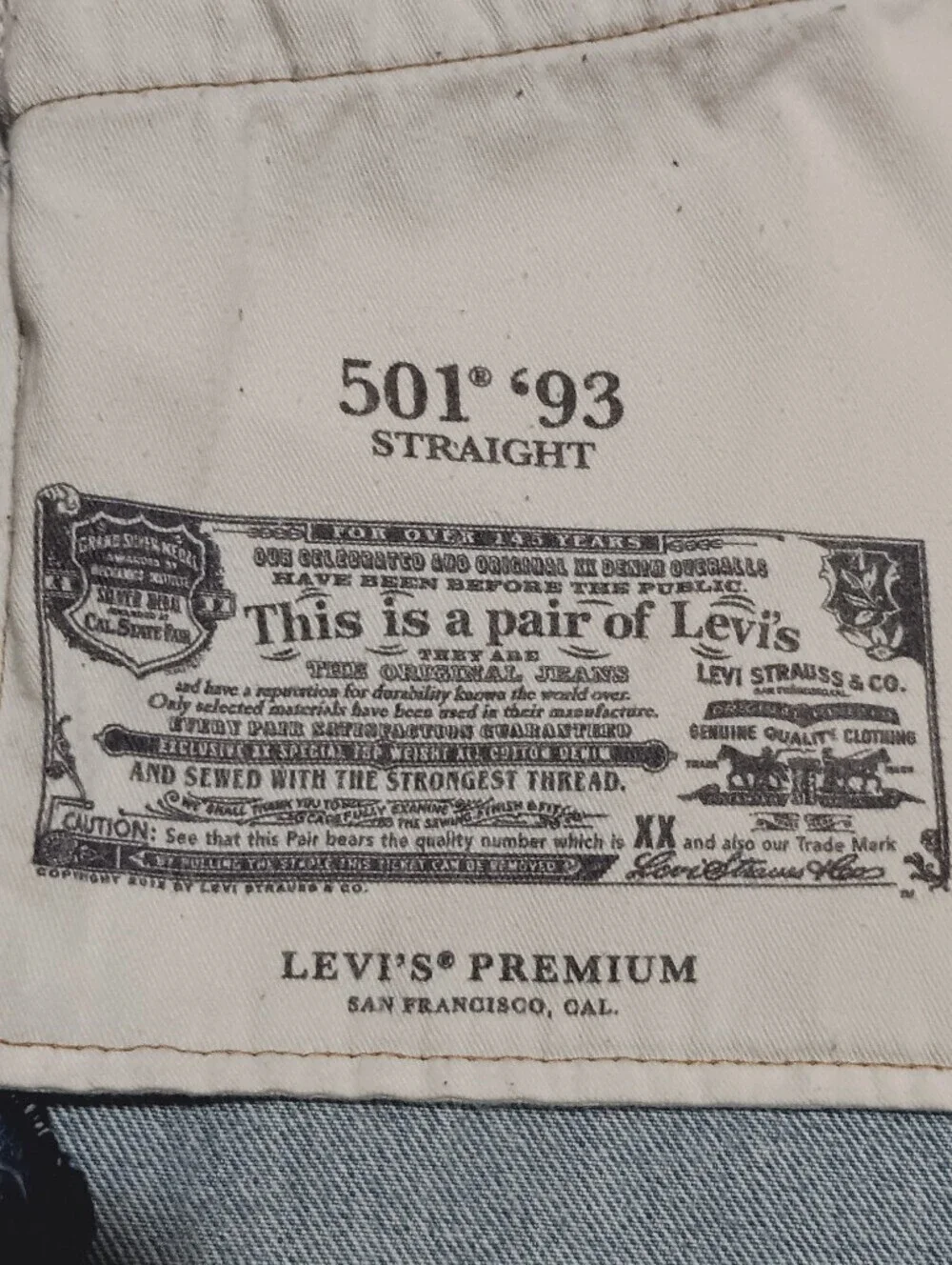 Levis Premium  501 '93 Light Blue Mens Shorts with Yellow & Red Floral Graphic